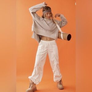 Free People FP Movement parachute pants white XS